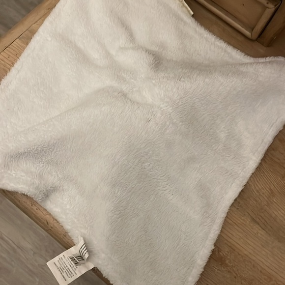 Blankets & Beyond Teddy Bear Baby Lovey Security Blanket Nubby Well-loved White - Picture 5 of 11